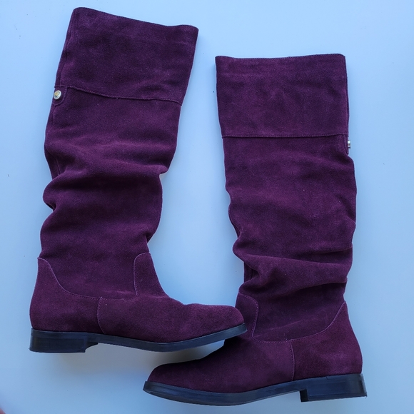 STEVE MADDEN Balen Slouch Suede Knee-High Boots 6.5 - Picture 4 of 9